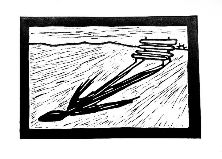 Sun's shadow as the waiting